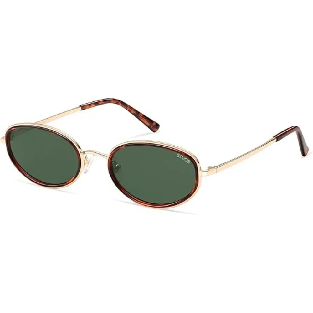 Trendy Oval Round Polarized Sunglasses for Men and Women Retro SJ1248